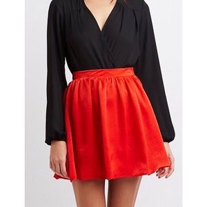 Satin Skater Skirt